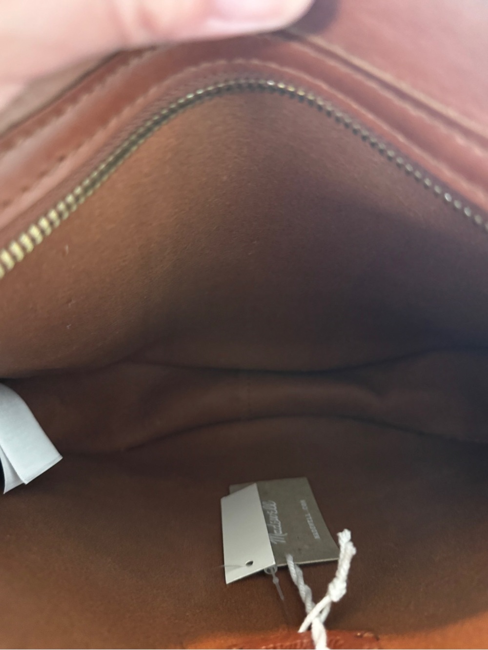 Madewell The Transport Saddlebag Leather Crossbody Bag English Saddle NWT - Picture 16 of 16
